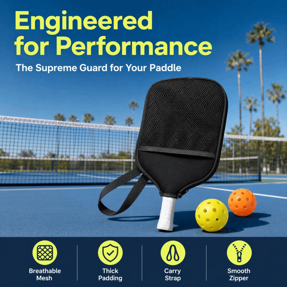 Zipper Closure Pickleball Paddle Bag Wear Resistant Racket Carrying Bag  Tournament