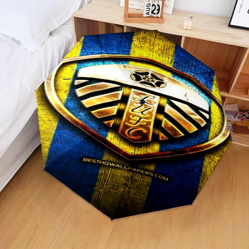 1PC Fc Crest Design Printed Umbrella Folding umbrella, automatic umbrella 8-Frame for Travel, camping Fan gifts Christmas Gifts