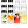4 Pcs Plastic Clear Drink Containers 120ML/150ML Split Beverage Bottle New Square Bottle Coffee