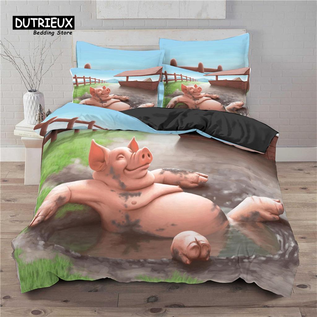 Детский милый комплект постельного белья с животными Твин Кинг для мальчиков девочек подростков 3D принт панды пододеяльник микрофибра пододеяльник декор спальни