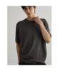 8SECONDS Linen Blend Short Sleeve Round Knit Gray