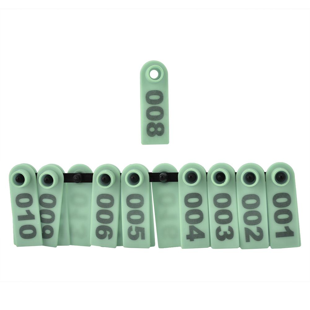 Livestock Ear Tag Plastic 1 To 100 Number Bright Color Animal Tag for Goat Sheep Pig Farm Supplies