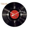 Vinyl Record Wall Clock High Accuracy Quiet Operation Battery Operated Music Room Decor Decoration Art Hanging Clock