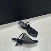 Fashion Women Slippers 2024 Summer Flat Female Breathable Sandals Branded Designer Women Roman Sandals Mesh Mule Slippers Slides Women