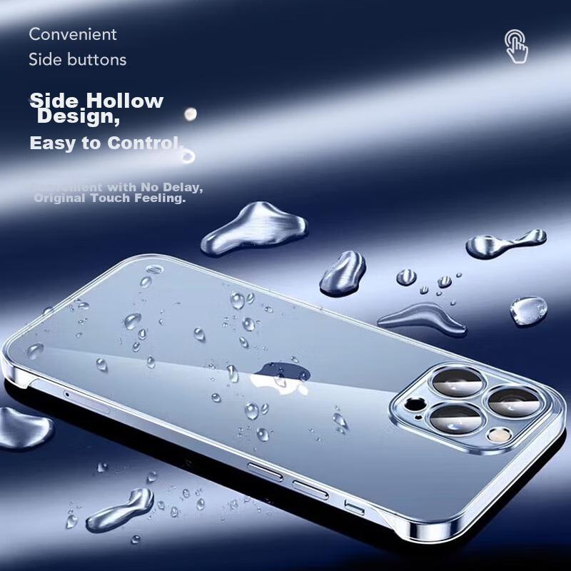 IPhone 16 Pro Max Case, Transparent for IPhone 16 Pro, Semi-Transparent Lens Case without Frame, Ultra-Thin Shockproof Design And Wome