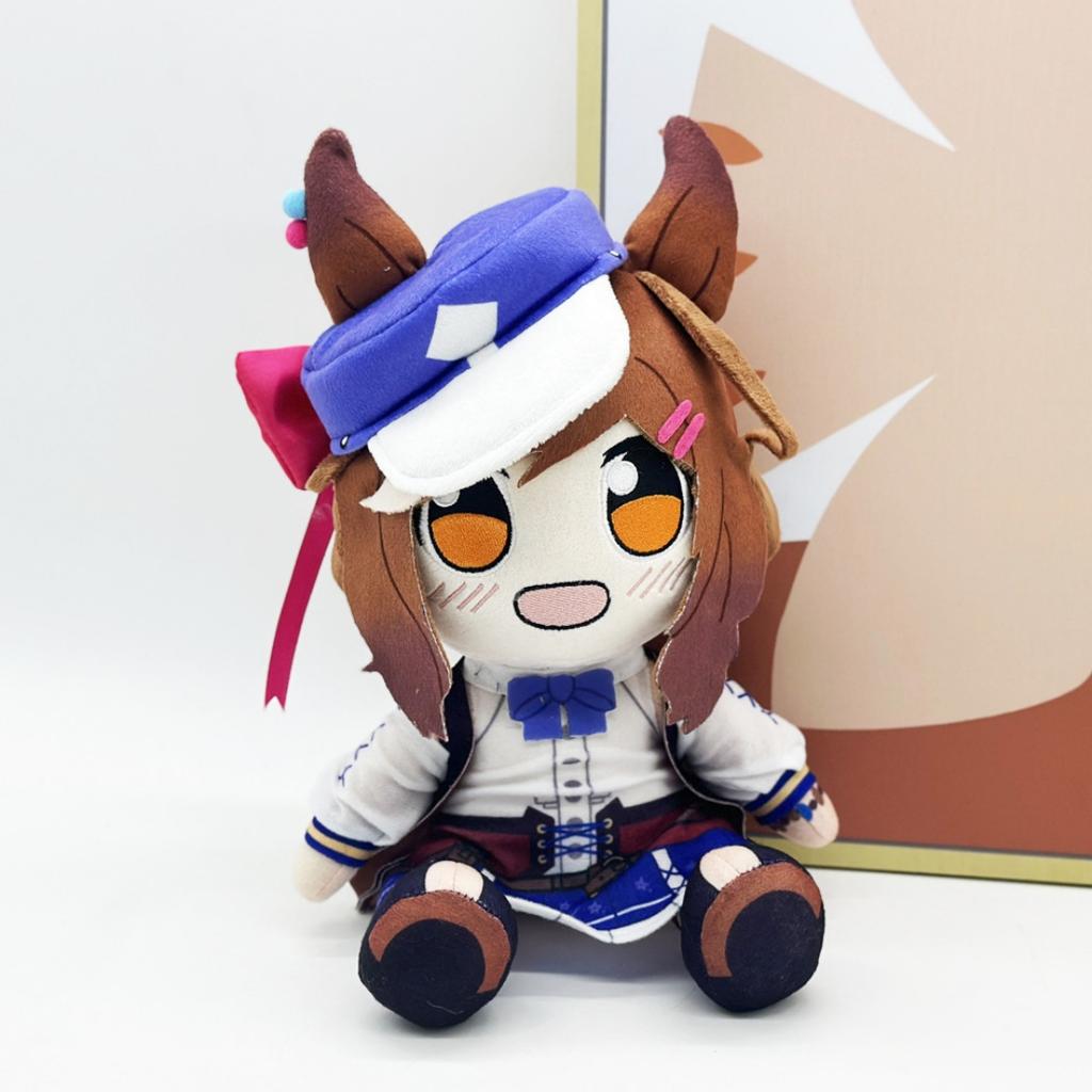 Кавайная плюшевая игрушка Uma Musume Персонаж аниме Pretty Derby Мачикане Таннхаузер Плюшевая игрушка Мягкая набивная кукла Подарок на день рождения для фанатов