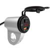 Motorcycle USB Charger Car Fast Charger With Switch 2.4A Digital Display Mobile Phone Adapter