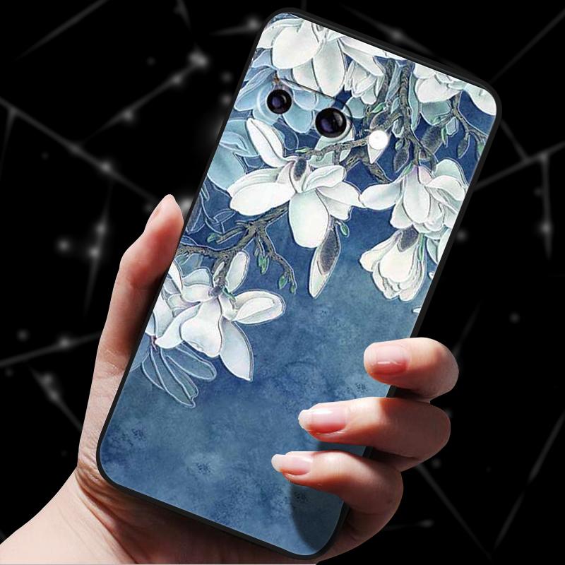 Чехол для Google Pixel 9A 5G 3D Рельефный Цветок Тиснение Мягкий Силикон Различные Цветочные Мультяшные Кошачьи Чехлы Для Google Pixel 9a ТПУ Чехлы