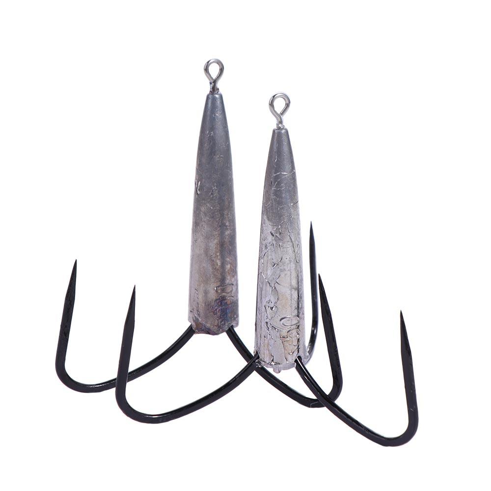 Super Sharp Three Hook Round Bend Treble Huge Fishhooks Huge Treble Hooks Saltwater