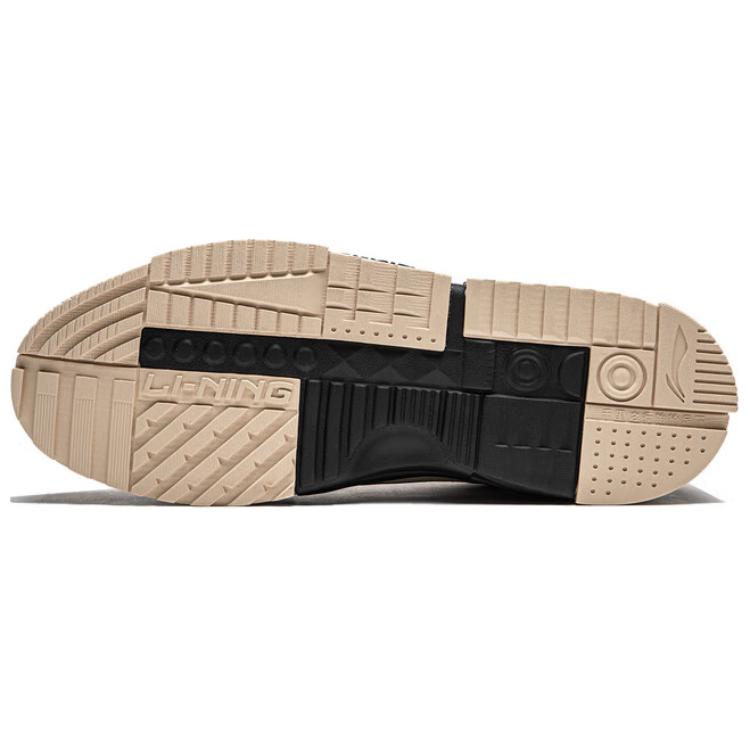 Li Ning удобные универсальные толстые подошвы, увеличивающие высоту, амортизирующие, износостойкие, низкие кроссовки для скейтбординга, мужские кроссовки желто-серого цвета AGCU105-1