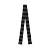 Black striped mini scarf