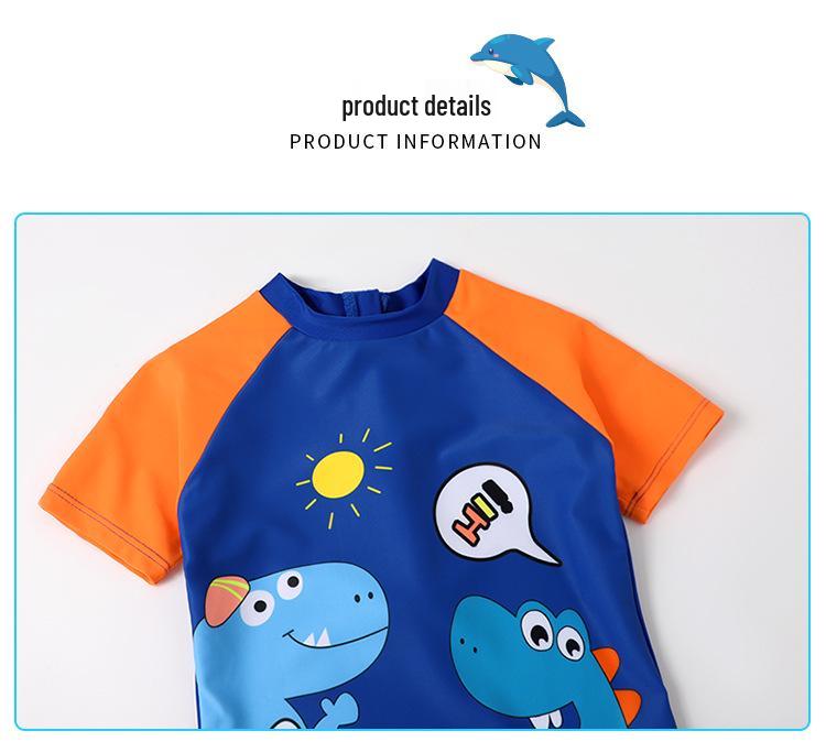 Быстросохнущий детский слитный купальник для мальчиков на 2024 год для детей маленького, среднего и большого возраста