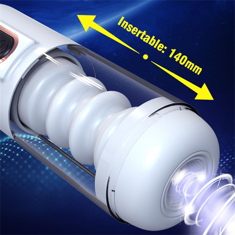 Telescopic Male Masturbator Cup Adult Supplies Penis Trainer Pocket Pussy Vagina Penetration Sexy Voice Sex Toy For Men Couples