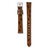SEIKO Genuine Leather Watch Band 12mm Dark Brown Croc-Embossed No Stitching Enamel Finish RS11C12DBN