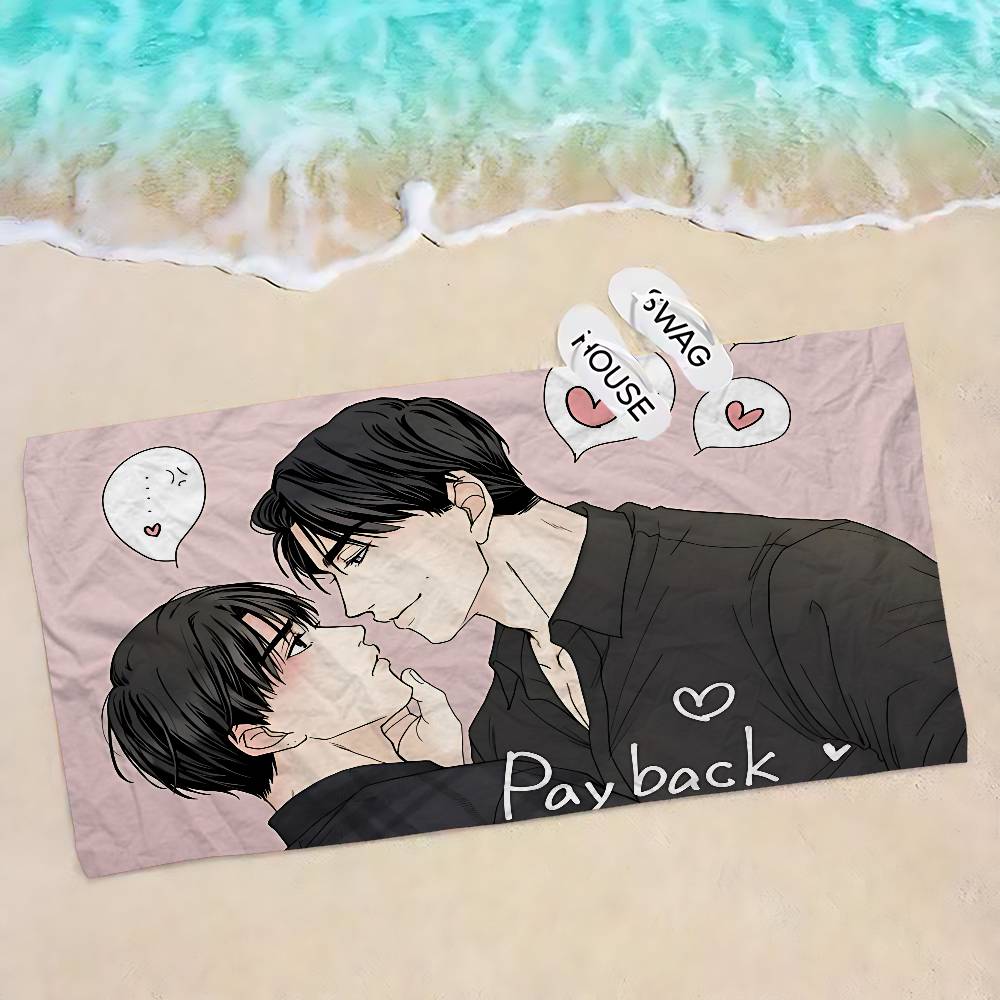 bl Anime payback Beach Towel Colorful Bath Towels for Girl Microfiber Quick Dry Sand Free Beach Yoga Spa Gym Pool