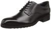 Business Shoes Leather Shoes 4E Plain Toe KP01 Black Cm [Kenford] Men's 25.5