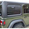 Rear Window American Flag Decal Fits Jeep Wrangler JK JKU 2011-2015 2016 2017 2018 (4-Door Version), Precut Back Side Window Glass USA Flag Vinyl