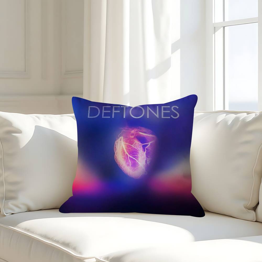 Deftones Музыкальная наволочка Чехол для диванной подушки Украшение комнаты дома Детский подарок