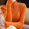 Luxury Shiny Crystal Turtleneck Sweaters Women Fashion Slim Rhinestones Knitted Jumper Ladies Solid Soft Warm Pullover