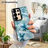Phone Case: 2D Flat Samsung Galaxy A34 A35 M05 M06 S20 S22 S21 FE Plus 5G Case, Couples Design, Underwater Blue Glitter Butterfly, Christmas and Hallo