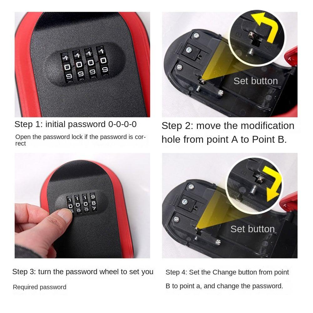 Password Wall Mount Key Organizer New Security Code Lock Robust Key Storage Secret Box Office