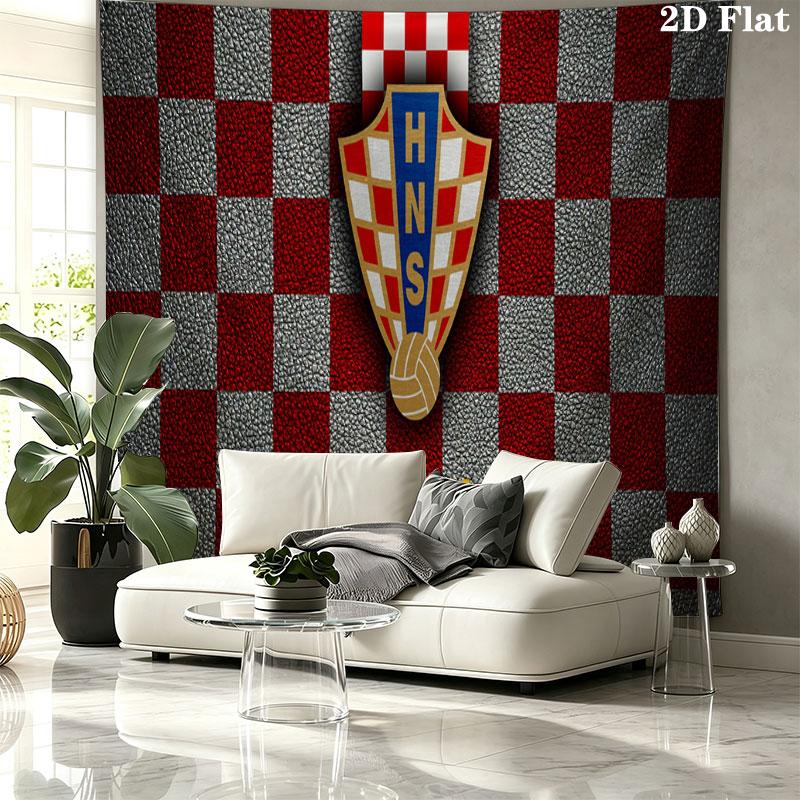CRO logo Wall tapestry, aesthetic printed fabric blanket, suitable for bedroom, living room, and home decor.