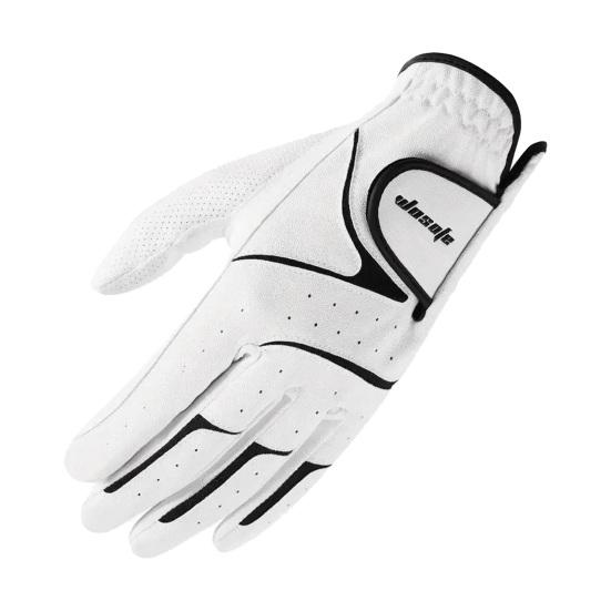 Men's Left Hand Golf Glove Wet Weather Grip Golf Glove for Golfer Breathable Flexible Faux Leather Golf Gloves
