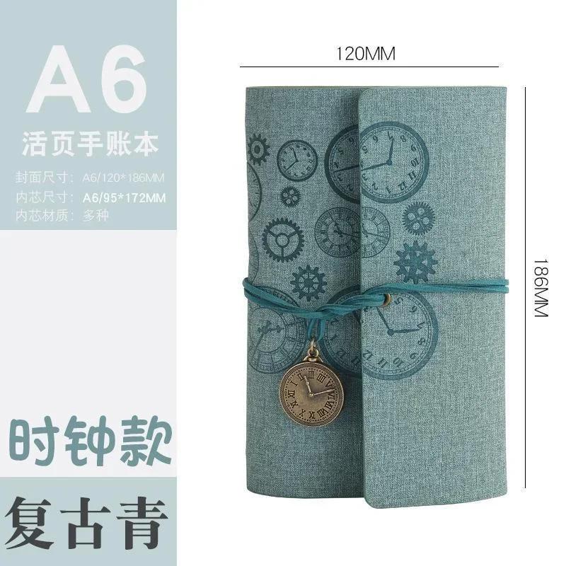 Vintage A6 Retro PU Leather Notebook Diary Notepad Planner Business Executive Writing Pads for Office School Stationery Supplies
