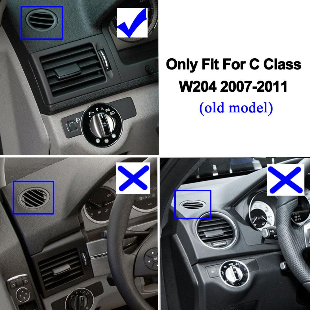 Автомобиль, 1 шт., левая и правая приборная панель, вентиляционная решетка переменного тока, панель для Mercedes Benz C Class W204 C180 C200 220 230 260 280