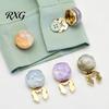 Decorative Pearl Buttons Button Covers, Ripples Detachable Clip on Covers Washable for Women Men Shirts Blouses Dresses & DIY Sewing Crafts