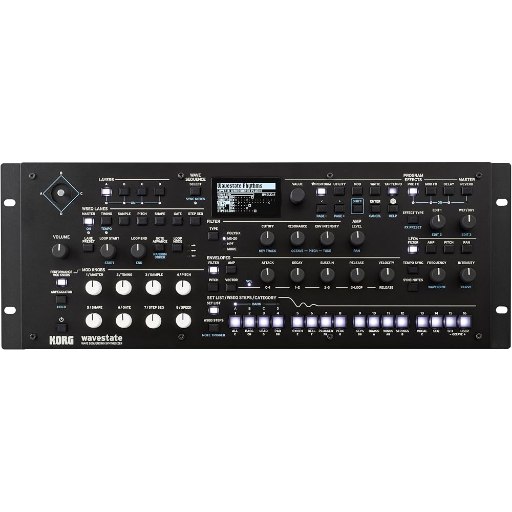 KORG synthesizer wave state module KORG wavestate module WAVE SEQUENCING SYNTHESIZER sound source