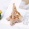 1 шт. брелок для ключей в виде французской башни из сплава с сверлом, блестящий ключ, сувениры, французский тур по Парижу, подарочный брелок, сумка, подвеска, держатель для аксессуаров