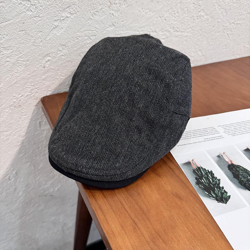 Beret Stripes Fashion Hat With Windproof Breathable Design For Gifts Winter