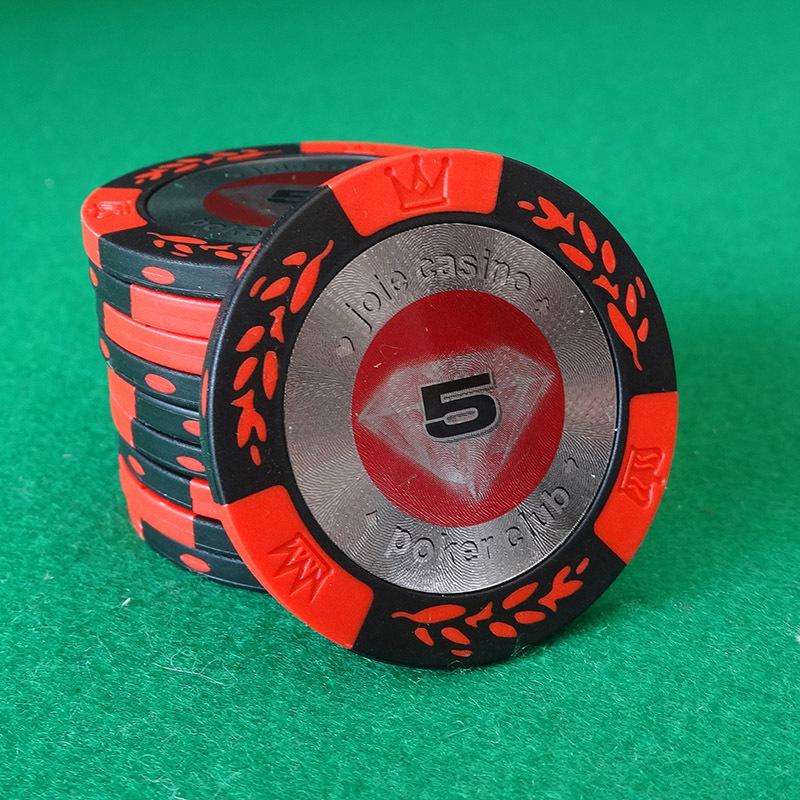 10Pcs 39Mm Texas Hold'Em Chips, Wheat Ear Clay Chips Texas Hold'Em Creative Chess And Card Room Poker Hall Poker Coin Table Game