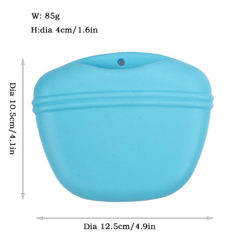 Portable Silicone Storage Bag for Dog Treats, Instant Dog Training Bag, Outdoor Puppy Candy Dispenser, Food Reward Pouch, Pet Accessories