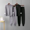 Весна-осень 2023 Sparke, спортивный модный комплект из двух предметов, свитер, женский вязаный кардиган, темперамент, брюки, костюмы