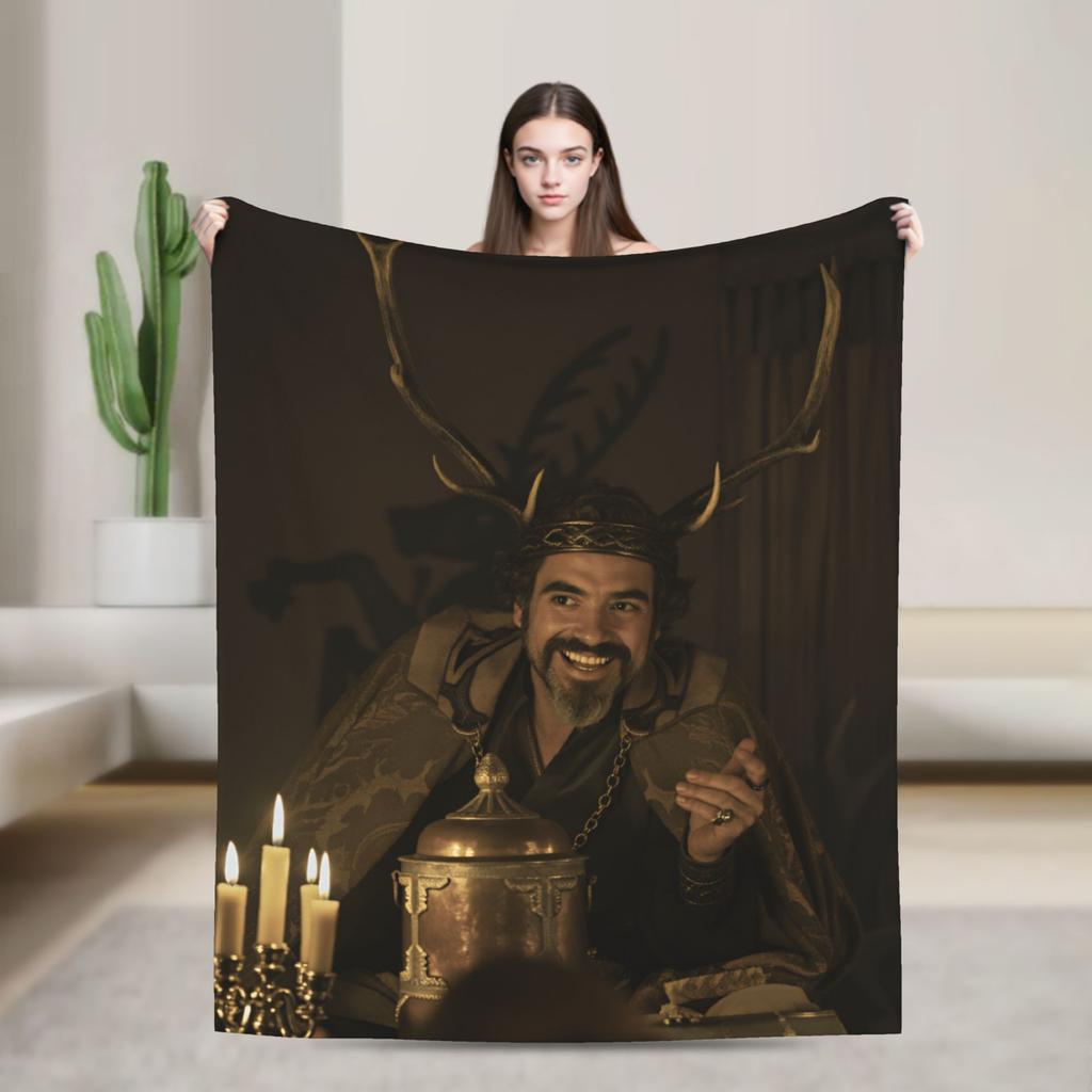 Lyonel Baratheon Throw Blanket Comfortable Funny Blanket For Living Room Travel Office Flannel Bedspread Bed Cover