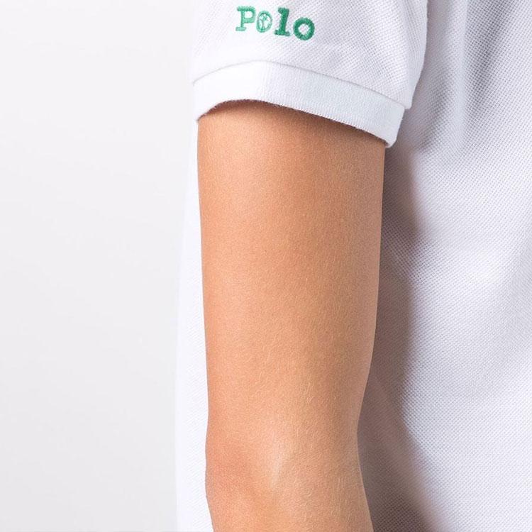 Polo Ralph Lauren Женская футболка поло с вышивкой пони, с коротким рукавом, белая 211806666-001