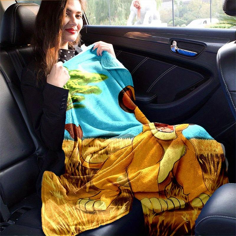 1pc. Cartoon Lion King Blanket, Soft and Warm Home Decor for All Seasons, Perfect Gift for Friends and Family, Seasonal Throw Blankets for Couch, Bed,