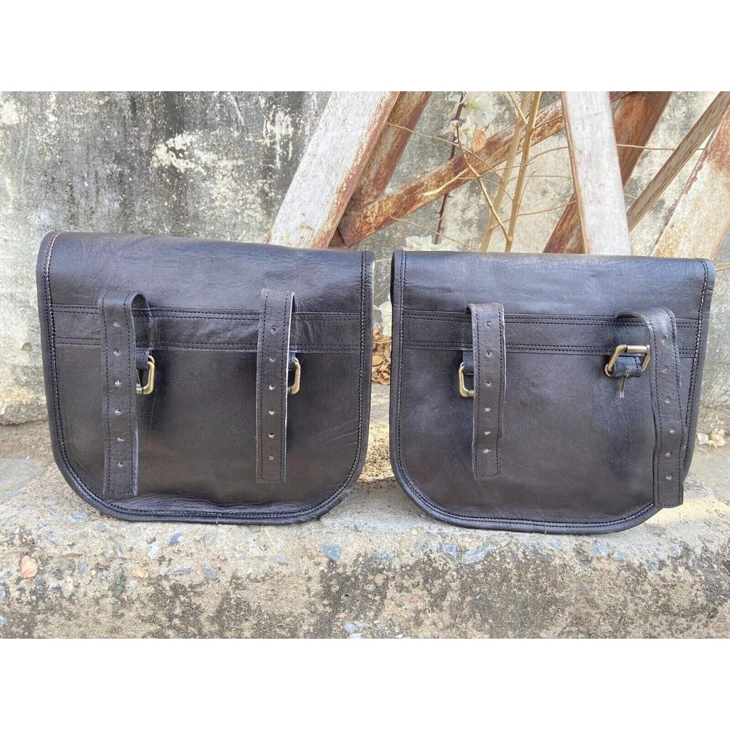 Сумки Комбинированные мотоциклетные кожаные кофры Сумка для седла Боковая сумка Седельные сумки