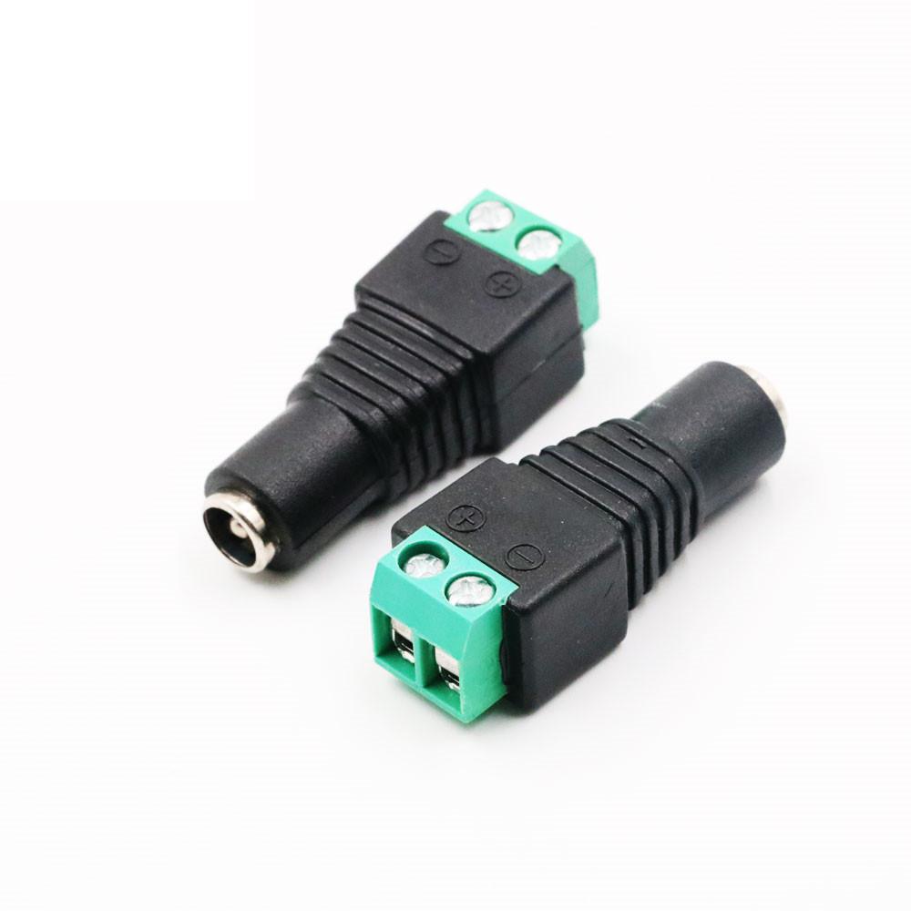 2/5/10 шт. 5,5 x 2,1 мм 5,5 x 2,5 мм DC Power Male Female Plug Jack Connector Adapter для светодиодной ленты 3528 5050