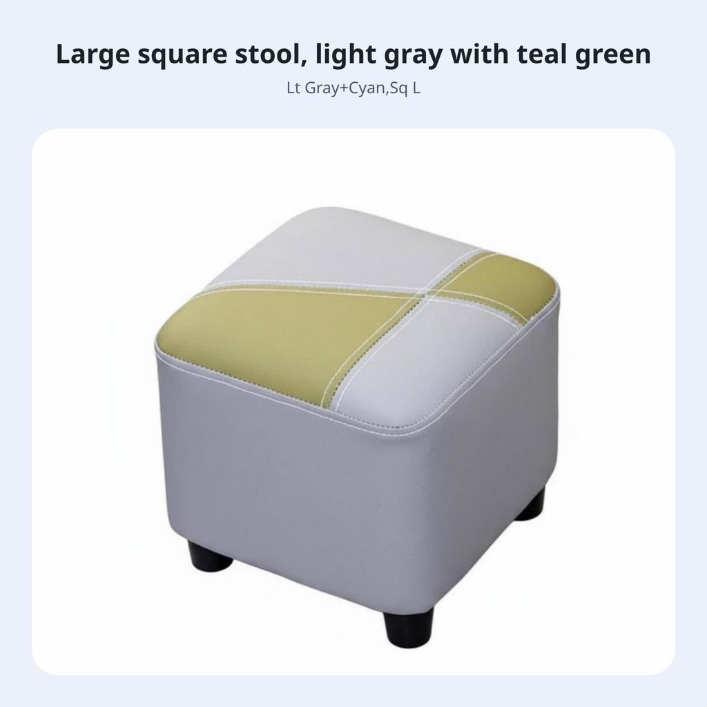 Upholstered Footrest Abrasion Resistant Upholstered Ottoman Space-Efficient Size Space-Saving for Pet Owners, Adults