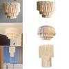 Handcrafted Macrame Pendant Light Shade for Boho Home Decor