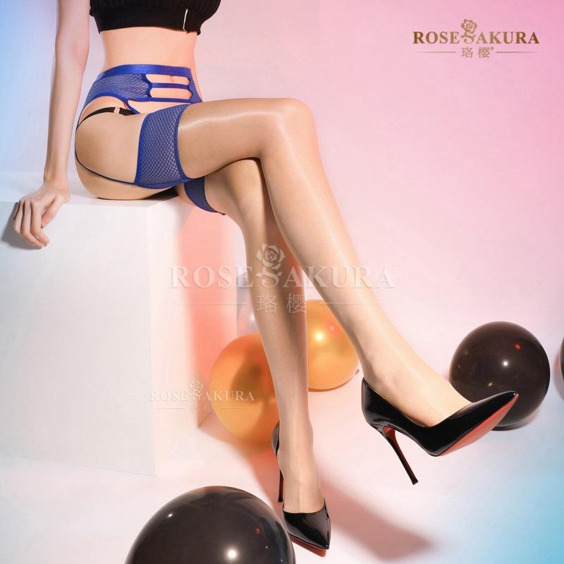 Aurora Temptation Полые Сетчатые Подвязки Цельные Чулки Блестящие Сексуальные Подвязки Колготки Тонкий Стиль 8310