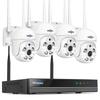 Hiseeu Security Camera System, 10CH NVR, 5MP HD Video, 2.4GHz WiFi, Two-way Audio, Motion Detection, Color Night Vision