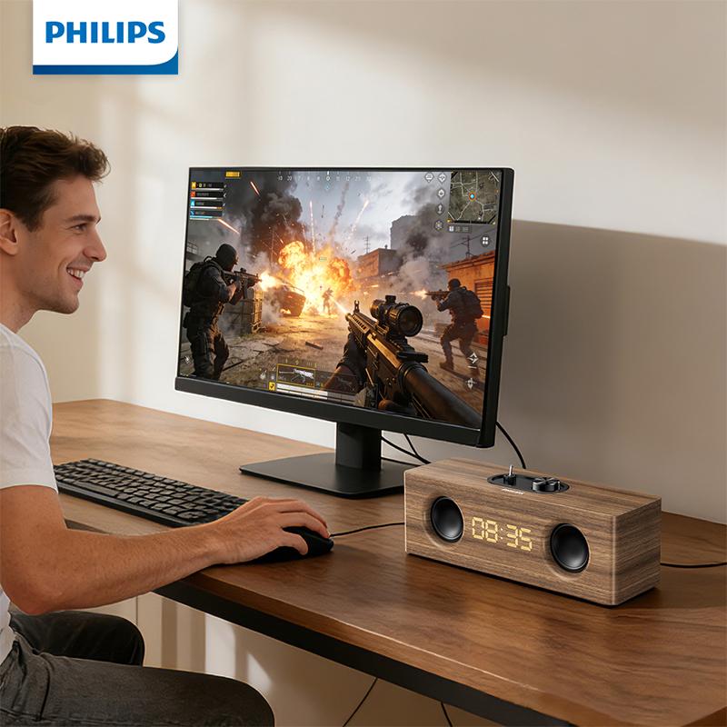 Philips Bluetooth-динамик SPA3909 Bluetooth-динамик Деревянный корпус толщиной 9 мм