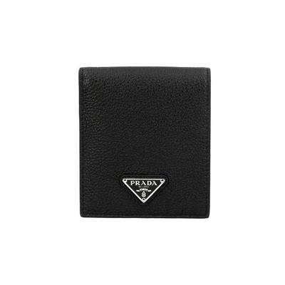 Кошелек с логотипом-треугольником из зернистой кожи 2mo513 2e54 F0002