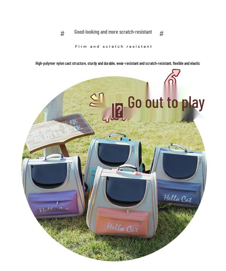 Versatile Extra-Large Pet Backpack for Cats & Dogs - Convenient, Portable, and Spacious for Outings