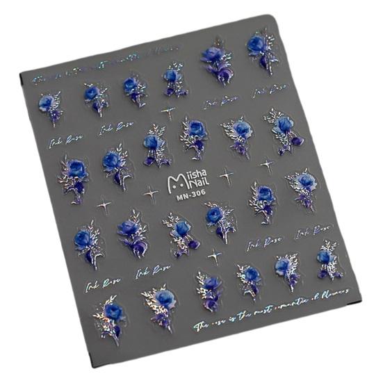 3D наклейки для дизайна ногтей с розами, ультратонкие самоклеящиеся цветочные наклейки, советы по маникюру своими руками, клей для ногтей, украшение для женщин, девочек, дизайн ногтей