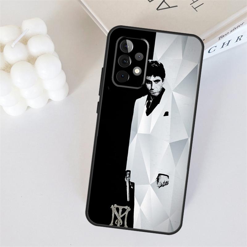 Чехол для телефона Samsung Galaxy A53 A33 A55 A35 A15 A22 A32 A52 A54 A34 A14 A56 A36 A26 A16 A05 A06 с изображением фильма Лицо со шрамом 1983
